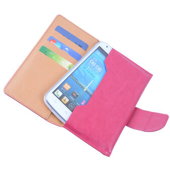 BestCases Fuchsia Portemonnee Telefoon Hoesje L