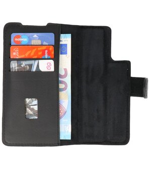 Bestcases 2 in 1 Handmade Leer Bookstyle Hoesje voor Samsung Galaxy S20 - Zwart