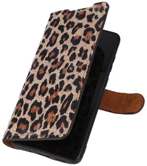 Bestcases Luipaard 2 in 1 Leer Bookstyle Hoesje voor Samsung Galaxy S20 Plus