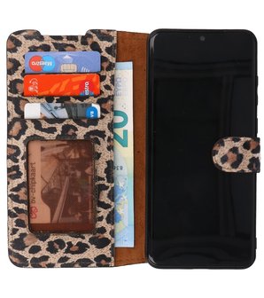 Bestcases Luipaard 2 in 1 Leer Bookstyle Hoesje voor Samsung Galaxy S20 Ultra