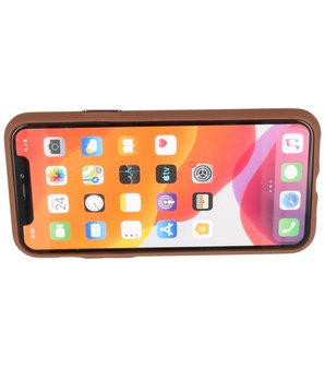 PULOKA Backcover Telefoonhoesje voor iPhone 11 Pro - Bruin