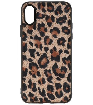 Bestcases Luipaard Leer Back Cover Telefoonhoesje iPhone X - iPhone Xs