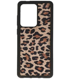 Bestcases Luipaard Leer Back Cover Telefoonhoesje Samsung Galaxy S20 Ultra