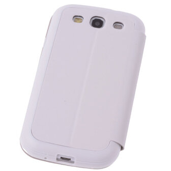 View Cover Wit Samsung Galaxy S3 Stand Case TPU Book-style