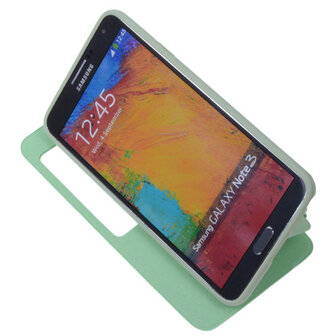 View Cover Pink Samsung Galaxy Note 3 Stand Case TPU Book-style