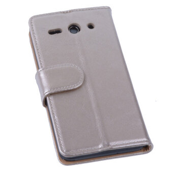 PU Leder Goud Hoesje Huawei Ascend Y530 Book/Wallet Case/Cover 