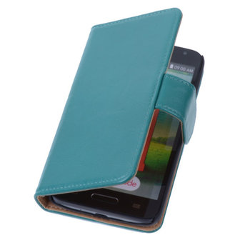 PU Leder Groen Hoesje voor LG L90 Book/Wallet Case/Cover