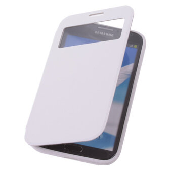 View Cover Wit Samsung Galaxy Note 2 Stand Case TPU Book-style
