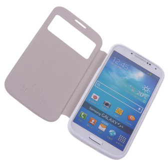 View Cover Wit Samsung Galaxy S4 Stand Case TPU Book-style