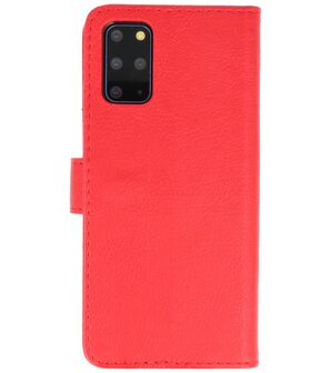 Booktype Wallet Cases voor de Samsung Galaxy S20 Plus Rood