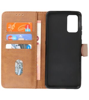Booktype Wallet Cases voor de Samsung Galaxy S20 Plus Bruin