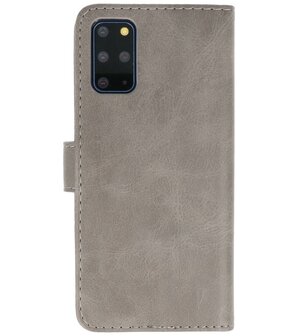 Booktype Wallet Cases voor de Samsung Galaxy S20 Plus Grijs