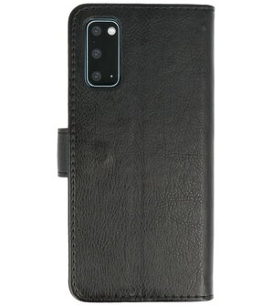 Booktype Wallet Cases voor de Samsung Galaxy S20 Zwart