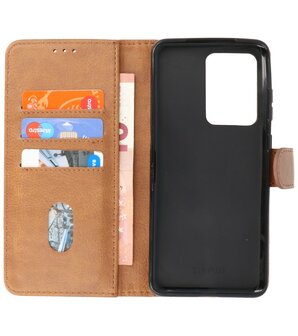 Booktype Wallet Cases voor de Samsung Galaxy S20 Ultra Bruin