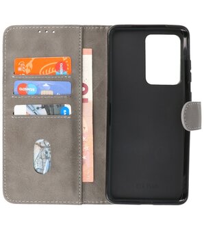 Booktype Wallet Cases voor de Samsung Galaxy S20 Ultra Grijs