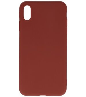Bestcases 2.0 mm Telefoonhoesje Backcover iPhone Xs Max - Bruin