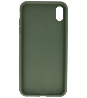 Bestcases 2.0 mm Telefoonhoesje Backcover iPhone Xs Max - Donker Groen