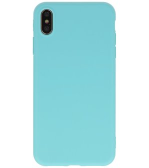 Bestcases 2.0 mm Telefoonhoesje Backcover iPhone Xs Max - Turquoise