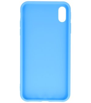 Bestcases 2.0 mm Telefoonhoesje Backcover iPhone Xs Max - Licht Blauw