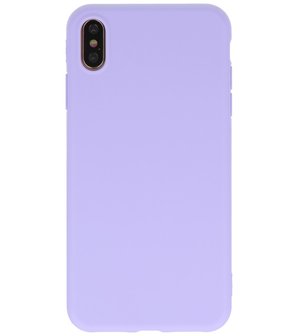 Bestcases 2.0 mm Telefoonhoesje Backcover iPhone Xs Max - Paars