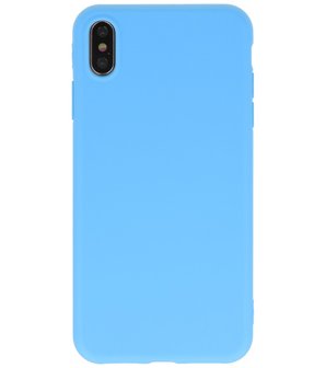 Bestcases 2.0 mm Telefoonhoesje Backcover iPhone X / iPhone XS - Licht Blauw