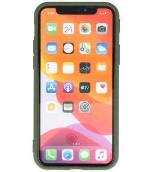 Bestcases 2.0 mm Telefoonhoesje Backcover Hoesje iPhone 11 Pro Max - Donker Groen