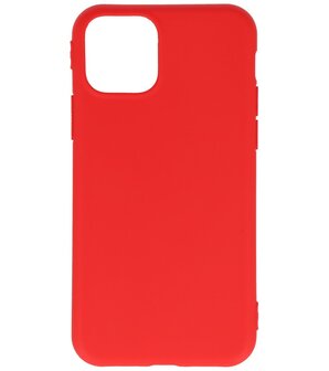 Bestcases 2.0 mm Telefoonhoesje Backcover Hoesje iPhone 11 Pro Max - Rood