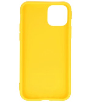 Bestcases 2.0 mm Telefoonhoesje Backcover Hoesje iPhone 11 Pro Max - Geel