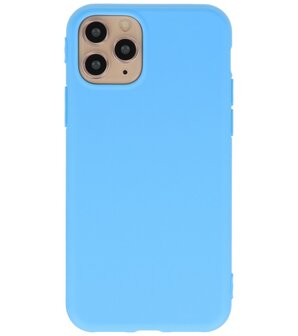 Bestcases 2.0 mm Telefoonhoesje Backcover Hoesje iPhone 11 Pro - Licht Blauw