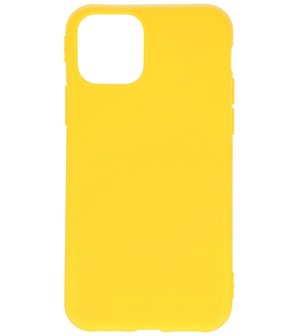 Bestcases 2.0 mm Telefoonhoesje Backcover Hoesje iPhone 11 Pro - Geel