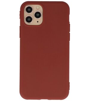 Bestcases 2.0 mm Telefoonhoesje Backcover Hoesje iPhone 11 Pro - Bruin