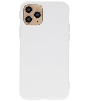 Bestcases 2.0 mm Telefoonhoesje Backcover Hoesje iPhone 11 Pro - Wit