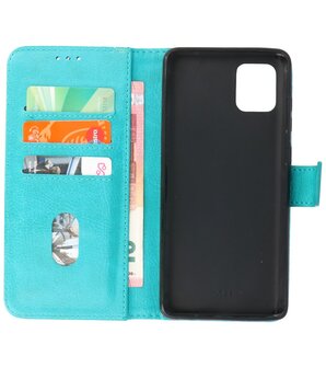 Booktype Wallet Cases voor de Samsung Galaxy Note 10 Lite Groen