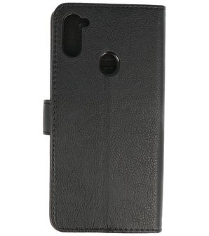 Bestcases Booktype Telefoonhoesje Samsung Galaxy A11 - Zwart