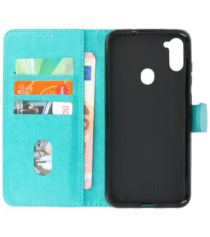 Bestcases Booktype Telefoonhoesje Samsung Galaxy A11 - Groen