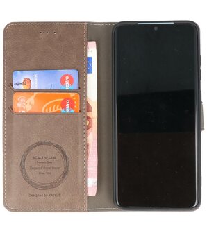 Bestcases Kaarhouder Portemonnee Book Case Samsung Galaxy Note 10 Lite - Grijs
