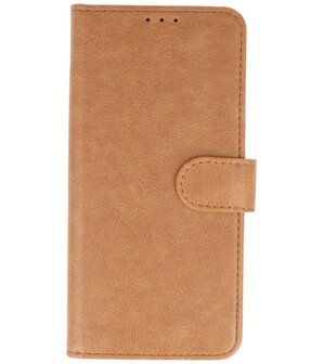 Bestcases Booktype Telefoonhoesje Samsung Galaxy A21s - Bruin