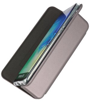 Bestcases Hoesje Slim Folio Telefoonhoesje Samsung Galaxy A21 - Grijs