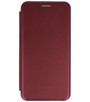 Bestcases Hoesje Slim Folio Telefoonhoesje Samsung Galaxy A41 - Bordeaux Rood