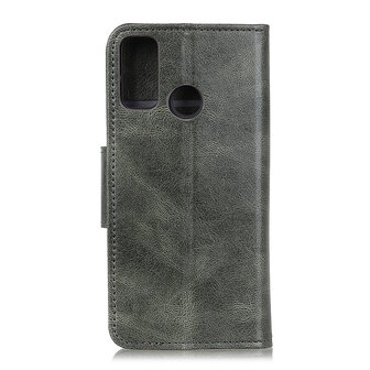 Bestcases Booktype Telefoonhoesje voor Samsung Galaxy M31 - Donker Groen