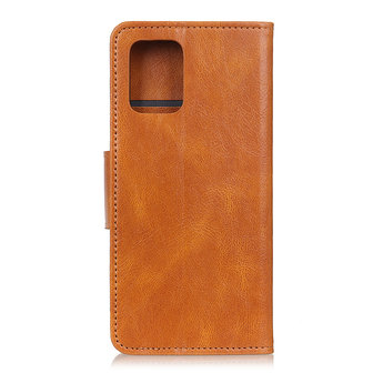 Bestcases Booktype Telefoonhoesje voor Samsung Galaxy A71 5G - Bruin