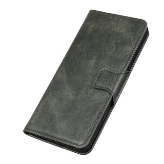 Bestcases Booktype Telefoonhoesje voor Samsung Galaxy Note 20 - Donker Groen