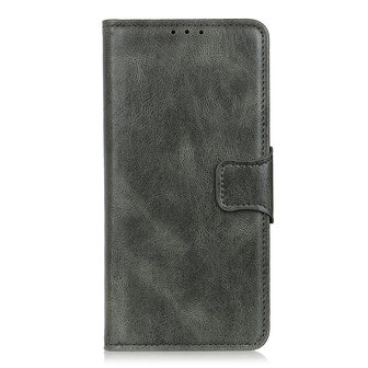 Bestcases Booktype Telefoonhoesje voor Oppo Find X2 - Donker Groen