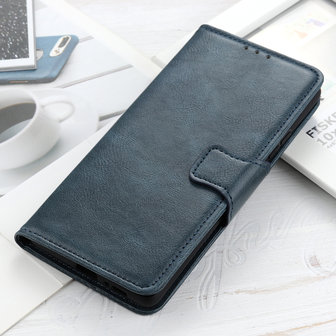 Bestcases Booktype Telefoonhoesje voor OnePlus 8 - Blauw