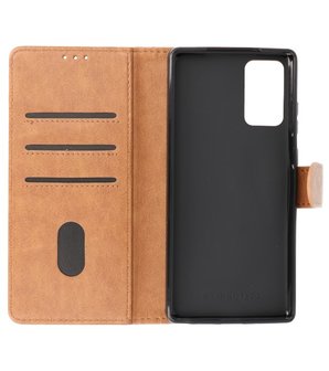 Bestcases Booktype Telefoonhoesje voor Samsung Galaxy Note 20 - Bruin