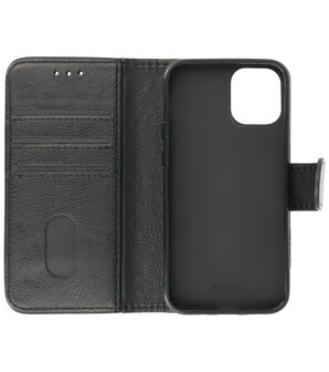 Bestcases Booktype Telefoonhoesje voor iPhone 12 Mini - Zwart