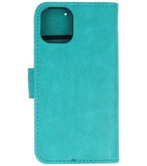 Bestcases Booktype Telefoonhoesje voor iPhone 12 Mini - Groen