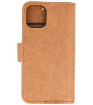 Bestcases Booktype Telefoonhoesje voor iPhone 12 Mini - Bruin