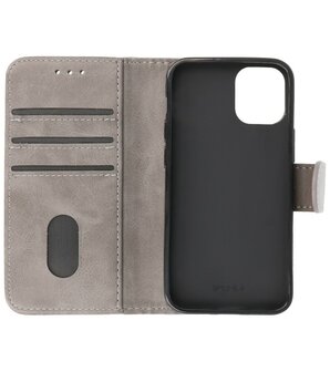 Bestcases Booktype Telefoonhoesje voor iPhone 12 Mini - Grijs