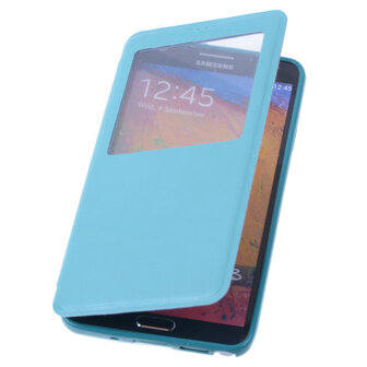 View Case Turquoise Hoesje voor Samsung Galaxy Note 3 TPU Bookcover